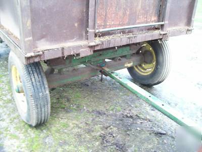 5 ton john deere steel dump barge grain firewood wagon