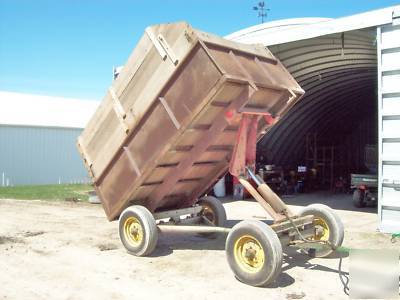 5 ton john deere steel dump barge grain firewood wagon
