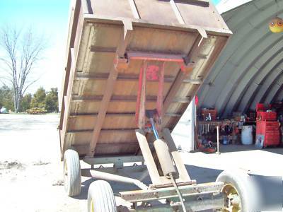 5 ton john deere steel dump barge grain firewood wagon