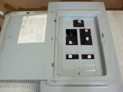Crouse-hinds 100 amp main breaker panelboard 1 phase 