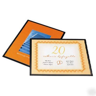 Gbc 3747190 laminating pouch,black frame letter size(db