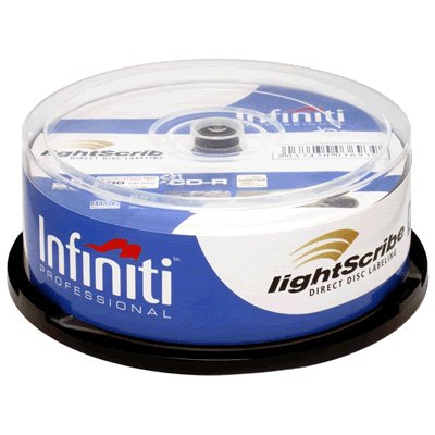 Infiniti lightscribe 52X 80MIN cd-r *25 spindle cdr