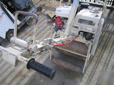 Ingersoll rand walk behind compactor asphalt roller gas