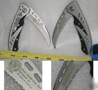 New smith & wesson hawkbill extremeops folding knife 