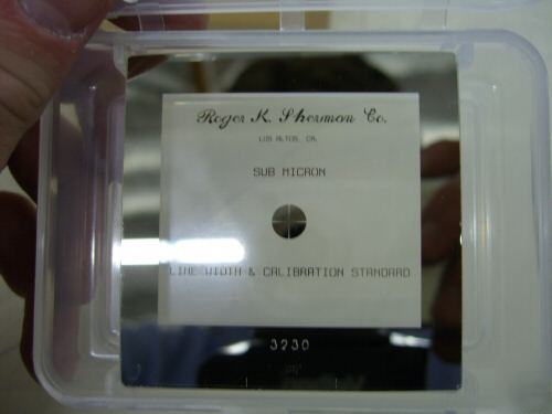 Roger k. sherman sm-r line width calibration target