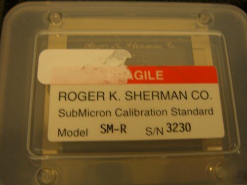 Roger k. sherman sm-r line width calibration target