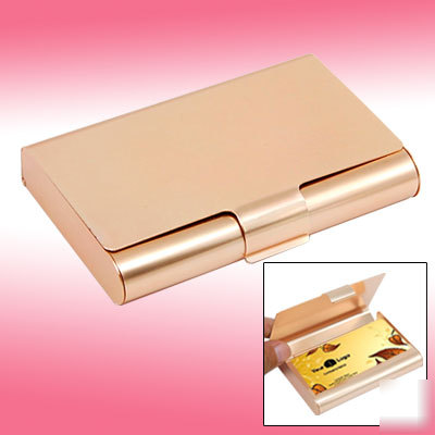 Thin business credit name card cover golden color