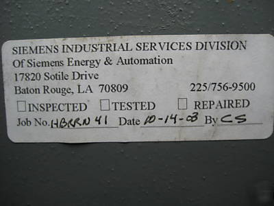 Westinghouse 50 dh-p 250 dhp 50DH-p 1200 a air breaker