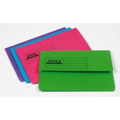10 rexel bright pink heavy duty document file wallets