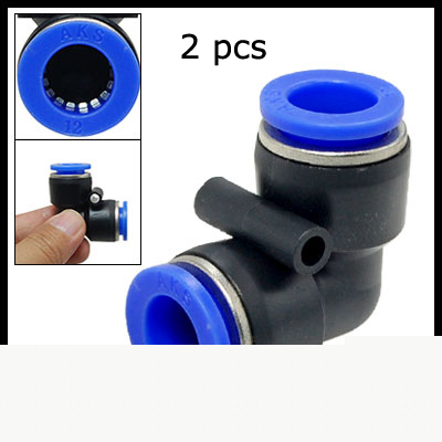 12 to 12MM push in quick l-connector one touch fittings