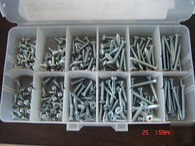 300 pc 4 phillip pan sheet metal screw kit -3010-z