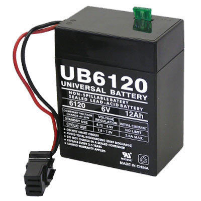 6V 12AH sealed lead acid battery upg UB6120 toy D5737