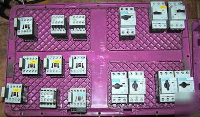 94 + pc. lot - siemens circuit breakers,starters,relays
