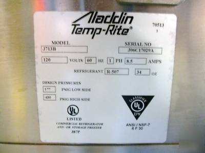 Aladdin temp-rite cooler buffet deli J713B, 5