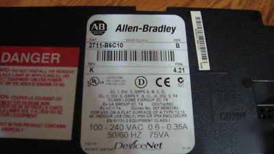 Allen-bradley panelview 600 + slc 500 10-slot rack load