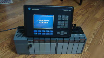Allen-bradley panelview 600 + slc 500 10-slot rack load