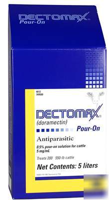 Dectomax pour-on cattle wormer 5 l otc