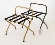 Luggage rack - brown straps with walnut steel