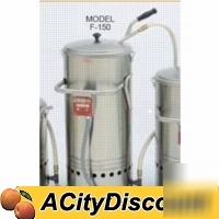New cecilware fryer saver 150LB. oil filtration system
