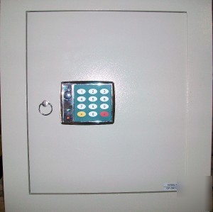 New electronic digital wall safe with key bypass: uwe-1