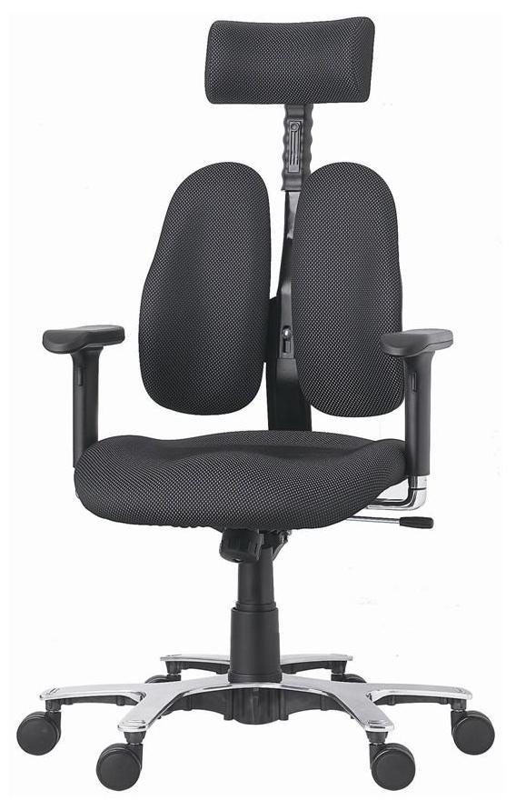 Office chair fully loaded adjustable headrest duoback