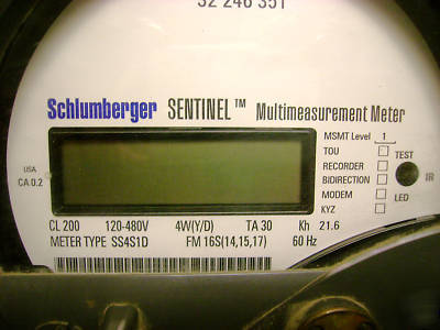 Schlumberger sentinel multimeasurement meter TYPESS4S1D