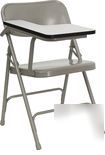 Tablet arm classroom chairs plastic, metal, fabric seat