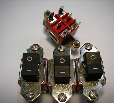 Rocker switches ~ 4 pack ~ dpdt ~ on-on ~ on-off