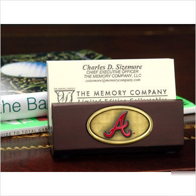The memory company atlanta braves business card holder