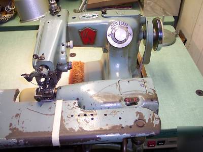 U.s. blindstitch sewing machine 718-1 w/table & motor