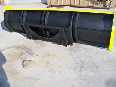 10' snow pusher plow skidsteer bobcat accumulator