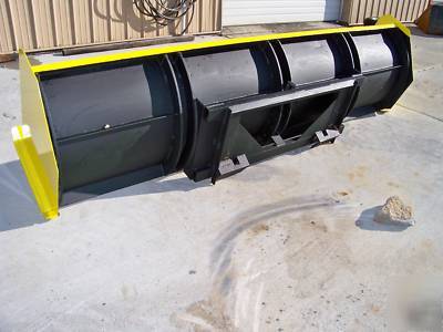 10' snow pusher plow skidsteer bobcat accumulator