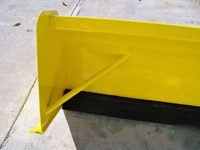 10' snow pusher plow skidsteer bobcat accumulator