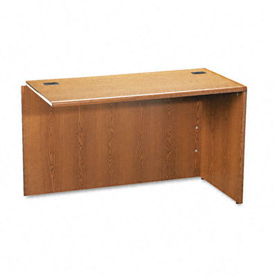 10700 series desk return shell, right, medium oak