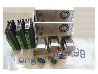 3 axis nema 23 brushless dc motor & dirver&power cnc 