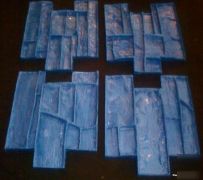 4 deep dry stack ledgestone vertical concrete stamps 