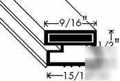 Gasket kit, 32'' x 55'', magnetic - 127-1070