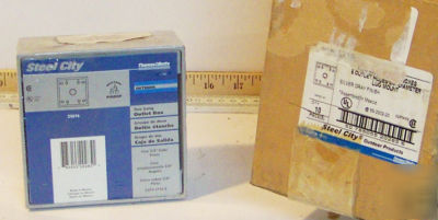 10 t & b LT14-3 2 gang aluminum outlet boxes 