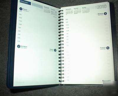 2010 ready reference weekly calendar blue free ship