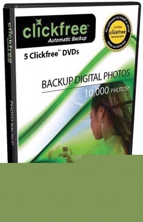 Clickfree DVD100 4.5GB automatic backup dvds - 5 pack