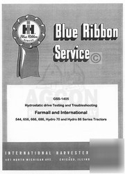 Farmall 544 656 666 hydro drive testing troubleshooting