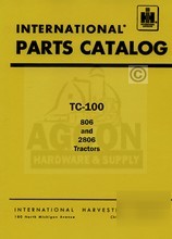 Farmall 806 international 2806 part catalog manual chas