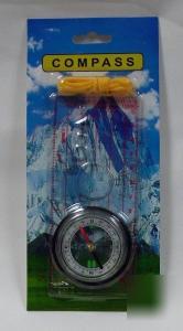 Liquid filled magnetic compass w neck strap great value