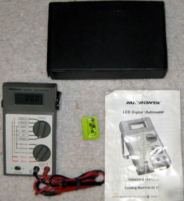 Micronta radio shack digital multimeter 22-198U w/case