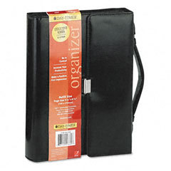 New day-timer personal organizer black vinyl briefcase 