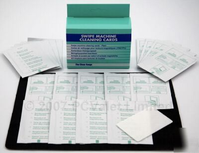 Pos swipe & slot machine head cleaning cards (plain)