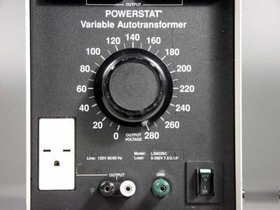 Powerstat LM226C 0-280V@0-1KW dual range metered variac