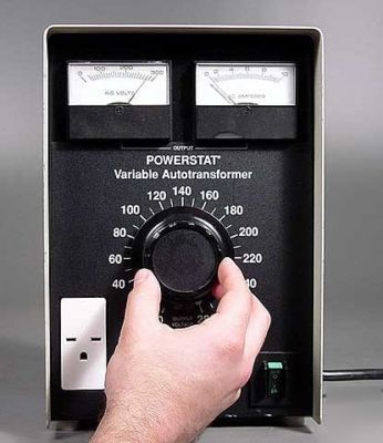 Powerstat LM226C 0-280V@0-1KW dual range metered variac