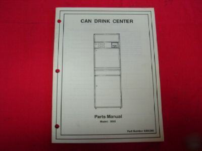 Selectivend can drink merchandiser manual ~ model 3000