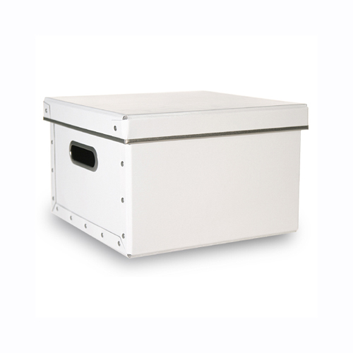 Small desktop shelf box white